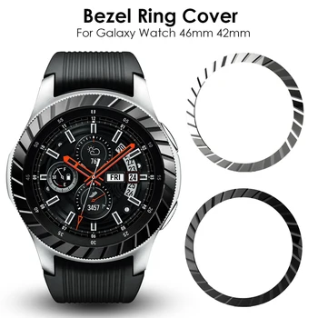 За Samsung Galaxy Watch 42 мм/46 мм/Gear S3 Frontier/Gear S2 Рамка Пръстен Залепваща Защита От Надраскване Метална Капачка Аксесоари За Умен часа